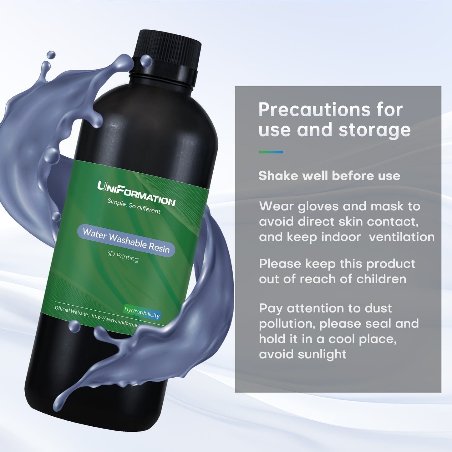 Uniformation Water Washable Resin (X61 Grey)