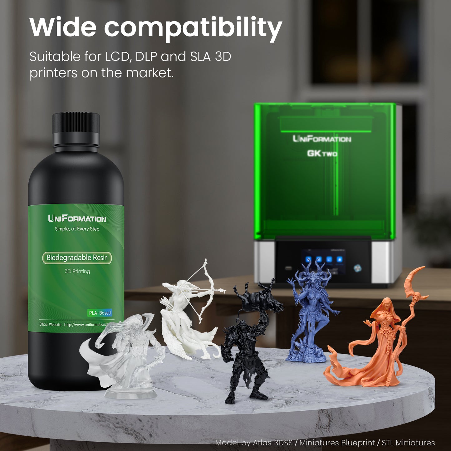 Uniformation PLA Plant-Based Resin(X15 Transparent)